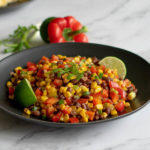 Black Bean, Corn, Red Pepper Salad