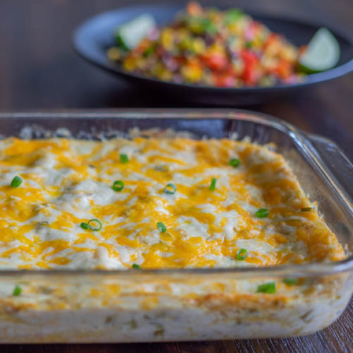 Green Chile Chicken Enchilada Casserole – Love & Ladles